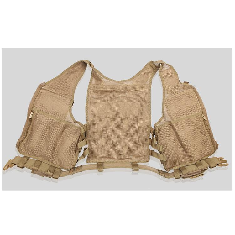 Breathable Military Training Green Mesh Molle Tactical Vest for Outdoor Hunting