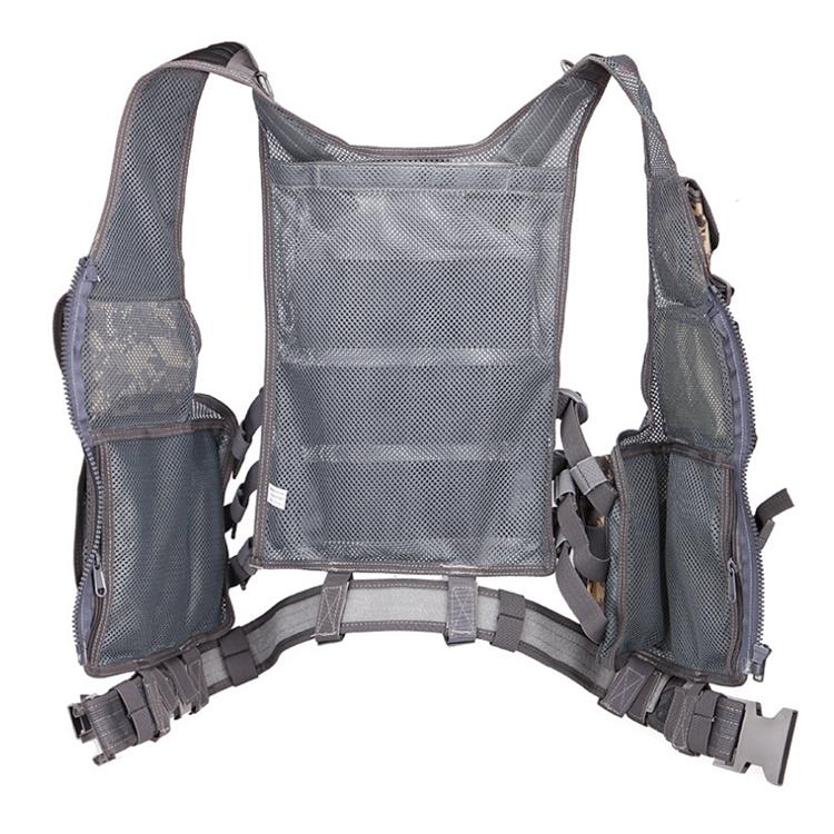 Breathable Military Training Green Mesh Molle Tactical Vest for Outdoor Hunting