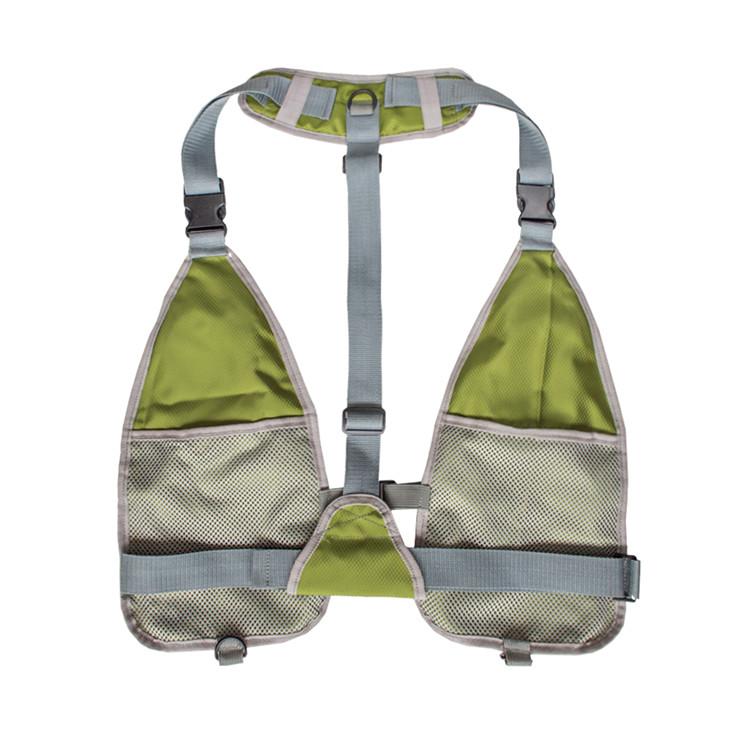 Breathable life jacket fishing vest with multi-functional pockets