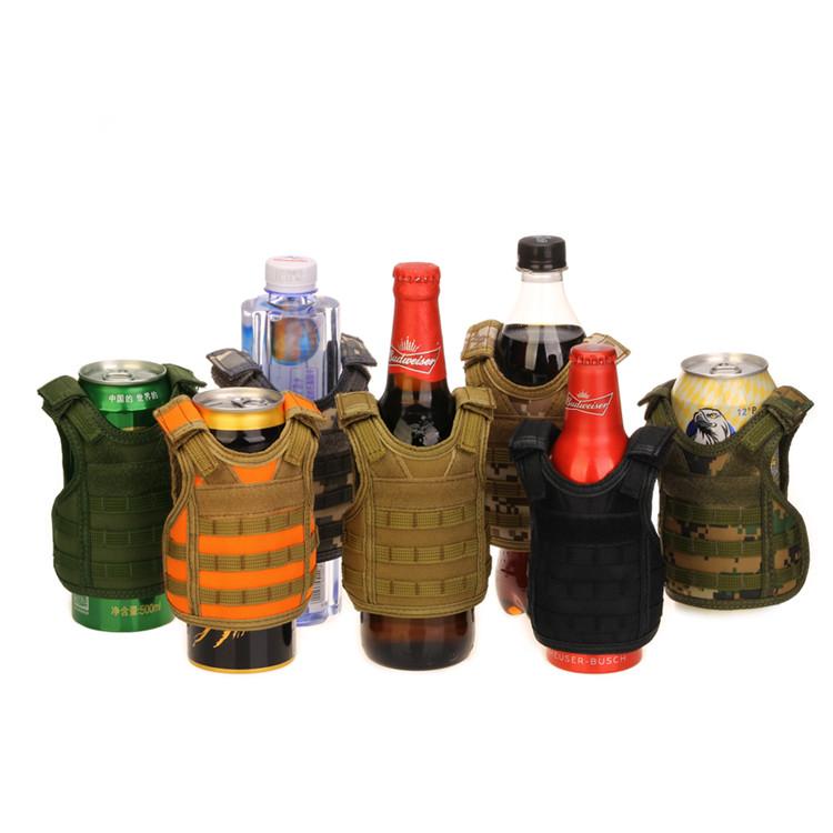 Molle Adjustable Beverage Holder Tactical Beer Vest for 12oz or 16oz
