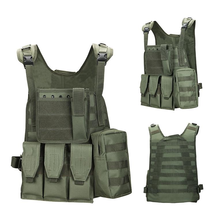 Outdoor Army Military Police Tactical Army Vest Bag Jacket with Magazine Pouch