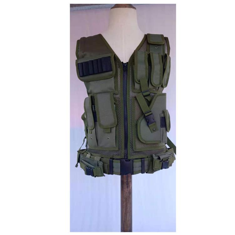 Outdoor Breathable Adjustable Military Army Combat Training Tactical Vest for Adult