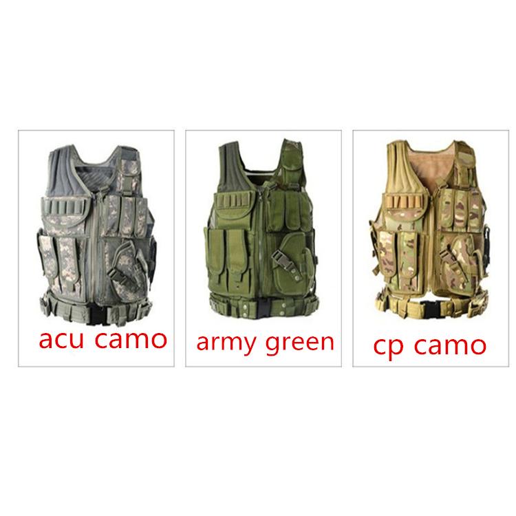 Outdoor Breathable Adjustable Military Army Combat Training Tactical Vest for Adult