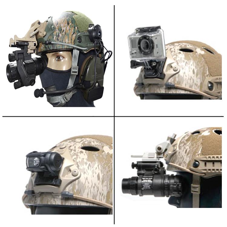 Aluminium Tactical helmet Accessories VAS Shroud with 3-hole pattern Fit ACH,MICH ,PASGT Lightweight Marine helmets NVG mount