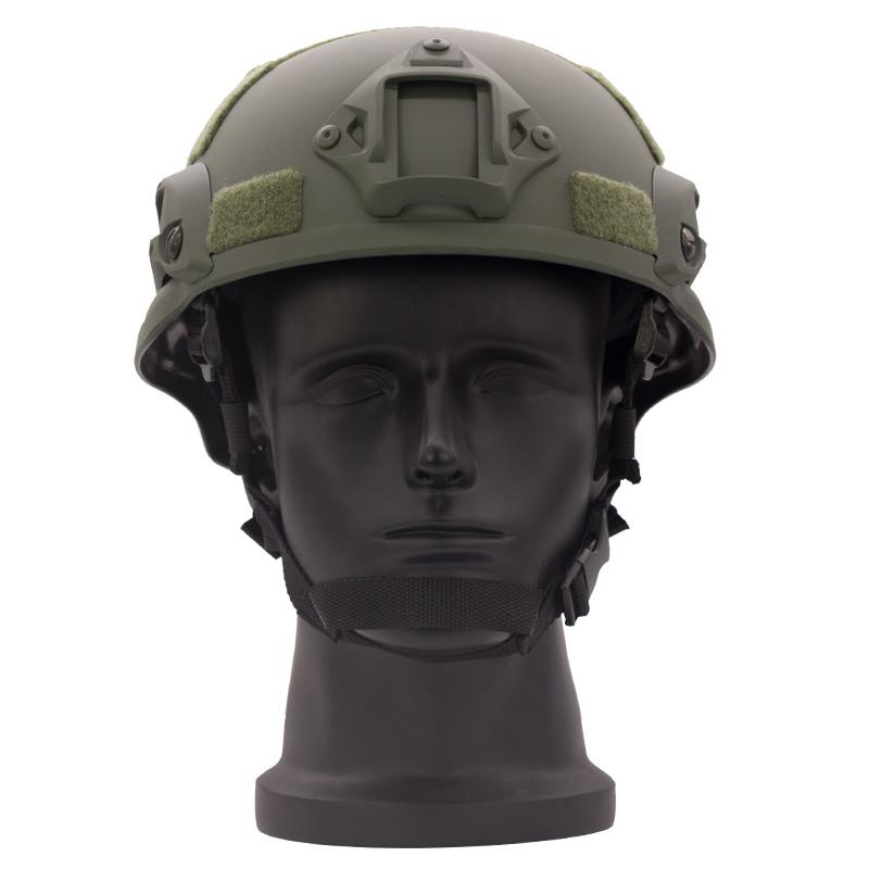 MICH 2002 ACH tactical helmet with NVG mount and side rail