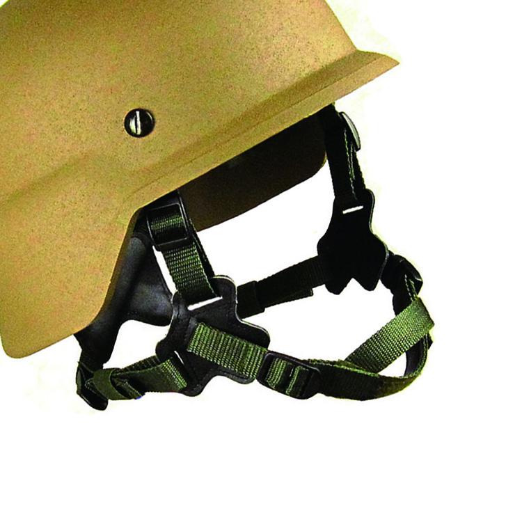 Nylon Leather Material Chin Strap 4 Points for LWH Suspension System