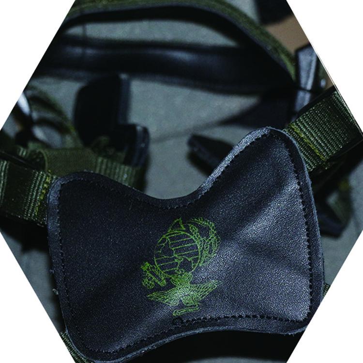 Nylon Leather Material Chin Strap 4 Points for LWH Suspension System