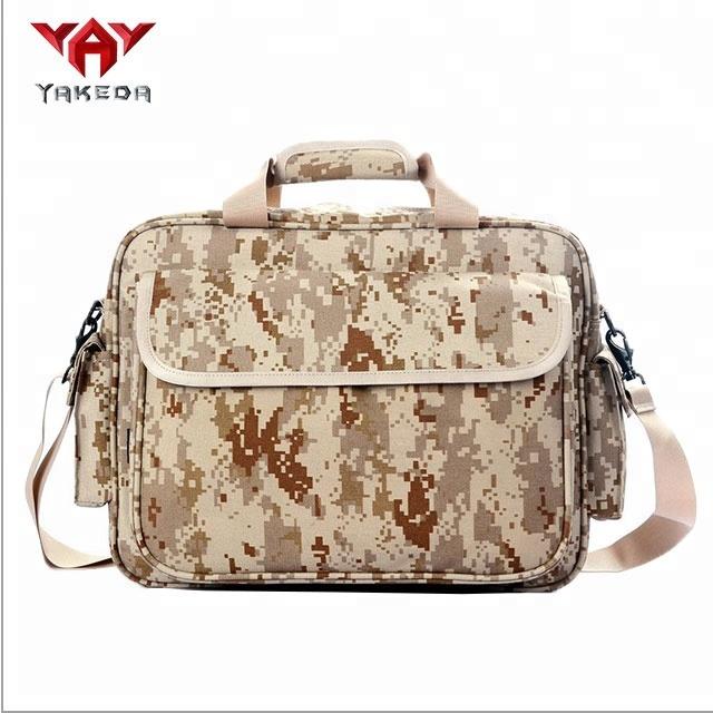 Yakeda waterproof 16inch 15inch nylon portable carrying casse laptop shoulder bags military tactical briefcase