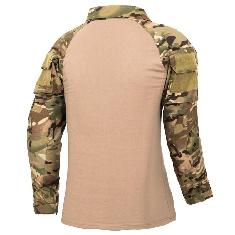 Custom print long sleeve Camouflage Military T-shirt for men