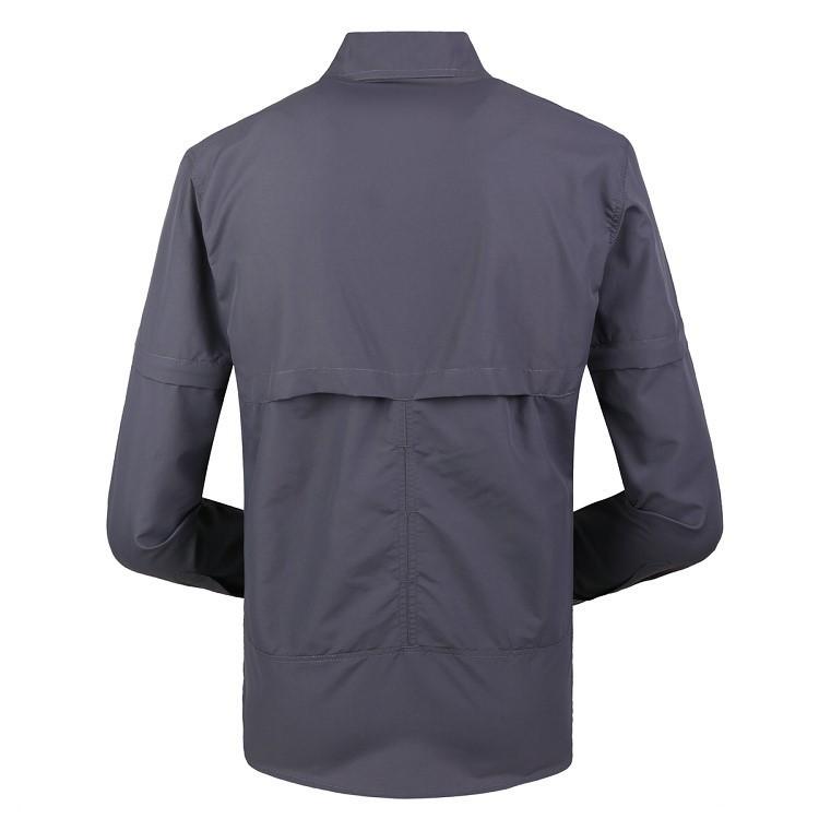 Detachable quick dry luxury official cotton  long sleeve shirts for men