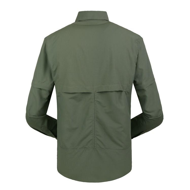 Detachable quick dry luxury official cotton  long sleeve shirts for men