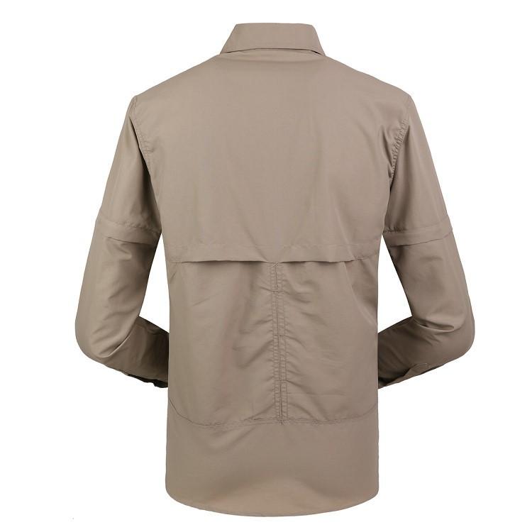 Detachable quick dry luxury official cotton  long sleeve shirts for men