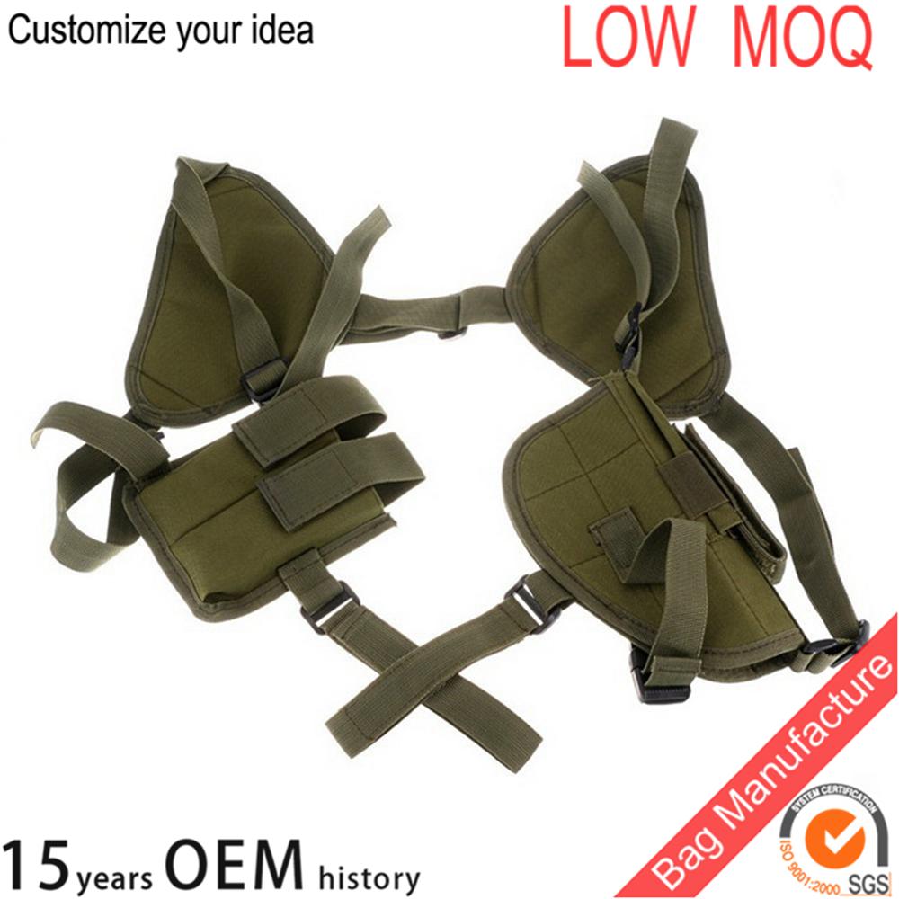 Outdoor Tactical Universal Hidden Shoulder Pistol Holster with 2 magazine Pouch