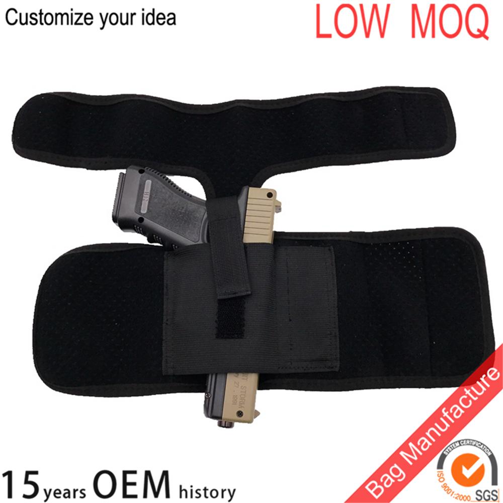 adjustable breathable neoprene Concealed foot ankle gun holster with mag pocket