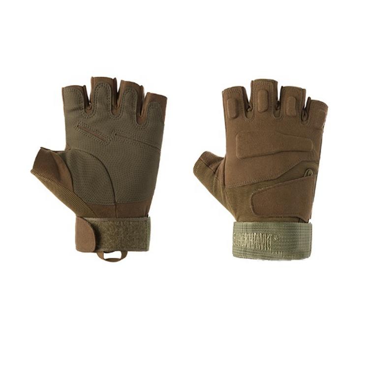 Custom Tactical Half Finger Fingerless Gloves Airsoft Unisex Cycling Motorcycle Racing Gloves