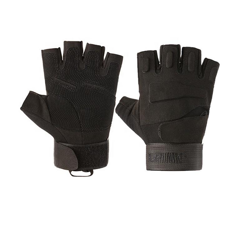 Custom Tactical Half Finger Fingerless Gloves Airsoft Unisex Cycling Motorcycle Racing Gloves