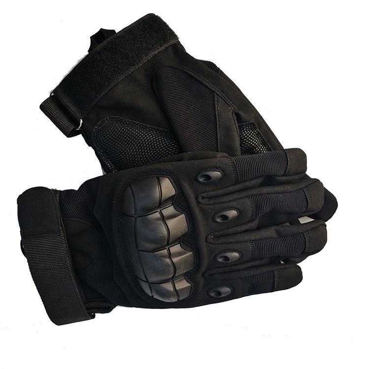 OUTDOOR Rubber Hard Knuckle Outdoor Full Finger Tactical Operating Work Sports Gloves