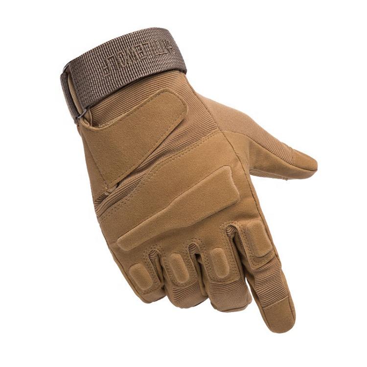 Private Label Full Finger Fitness Tactical Gloves Black Men Motorcycle Gloves