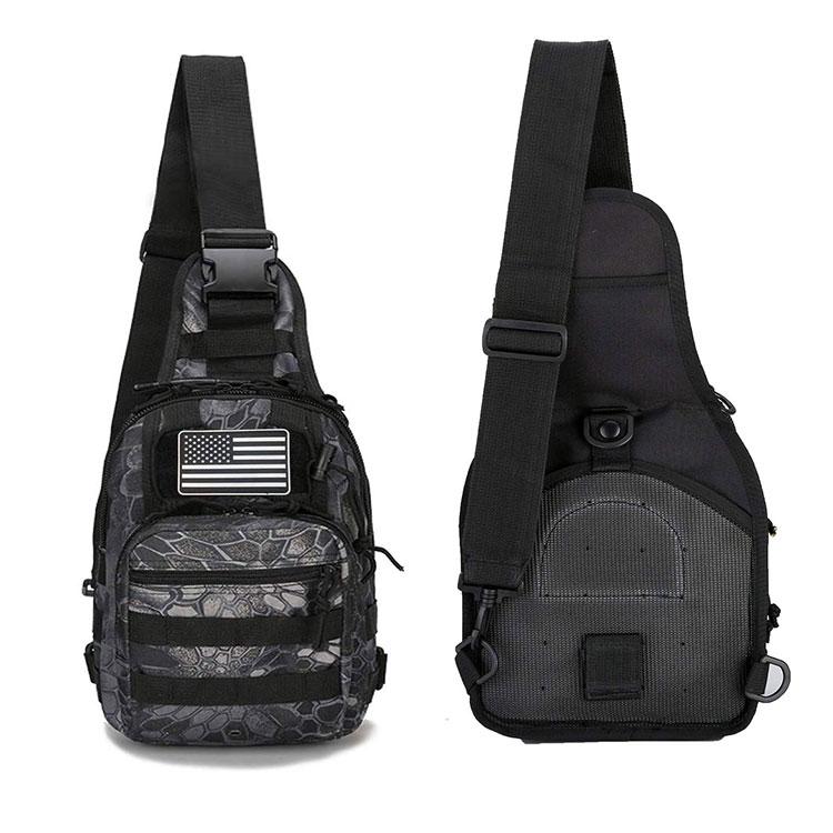 Water Resistant Tactical Shoulder Bag 1000D Outdoor Mini Military Sling Daypack Backpack