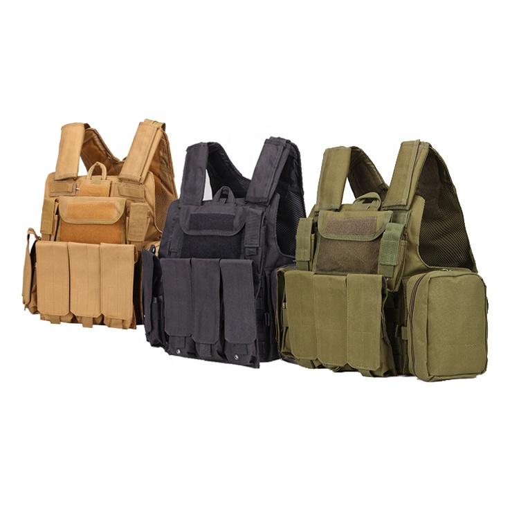 Wholesale 900D Outdoor Police Military Molle Custom Combat Black Tactical Vest