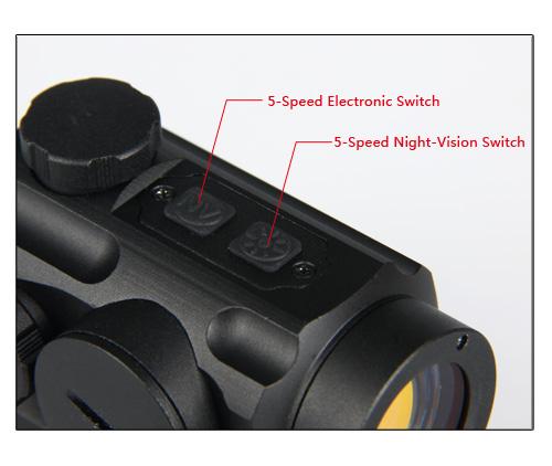 1x21mm Reflex Red Dot Sight ,tactical optic night vision Scope for Weapon rifle airsoft HK2-0065