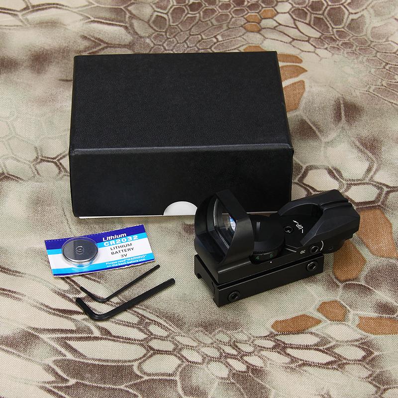 4 reticle red dot scope tactical airsoft military optic scope HK2-0097