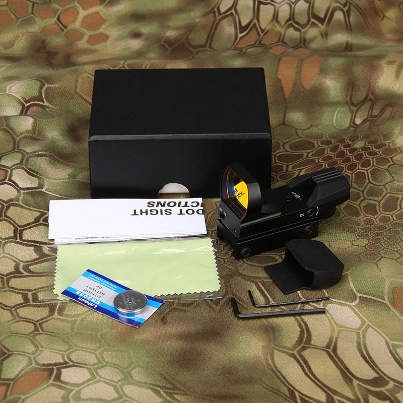 4 reticles red dot sight fits 22mm rails for pistol outdoor hunting airsoft HK2-0094A