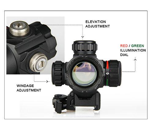 HK2-0081 1x26mm mini red dot sight / hunting red dot sight for rifle airsoft gun