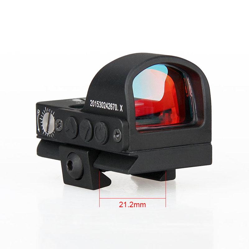 manual control A version red coating reflex lens mini red dot scope HK2-0078