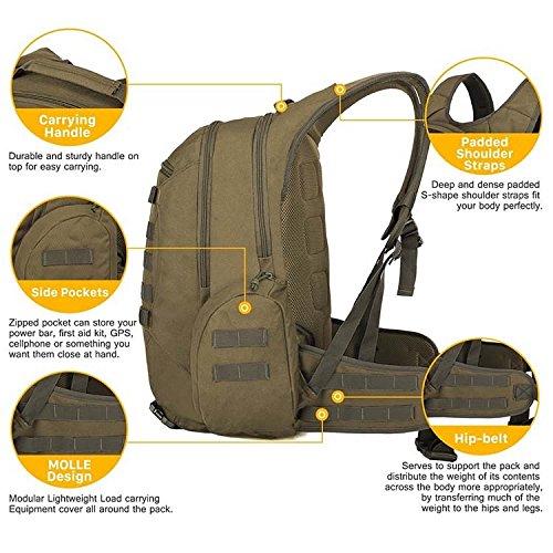 Expandable Backpack   Assault hiking bag