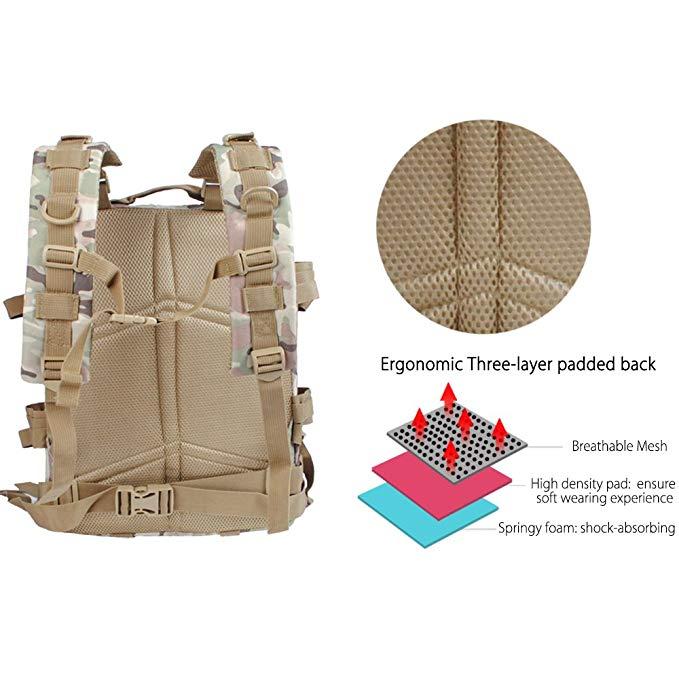 Wholesale Multi-Function Waterproof Nylon Expandable Military bag  Tactical Backpack