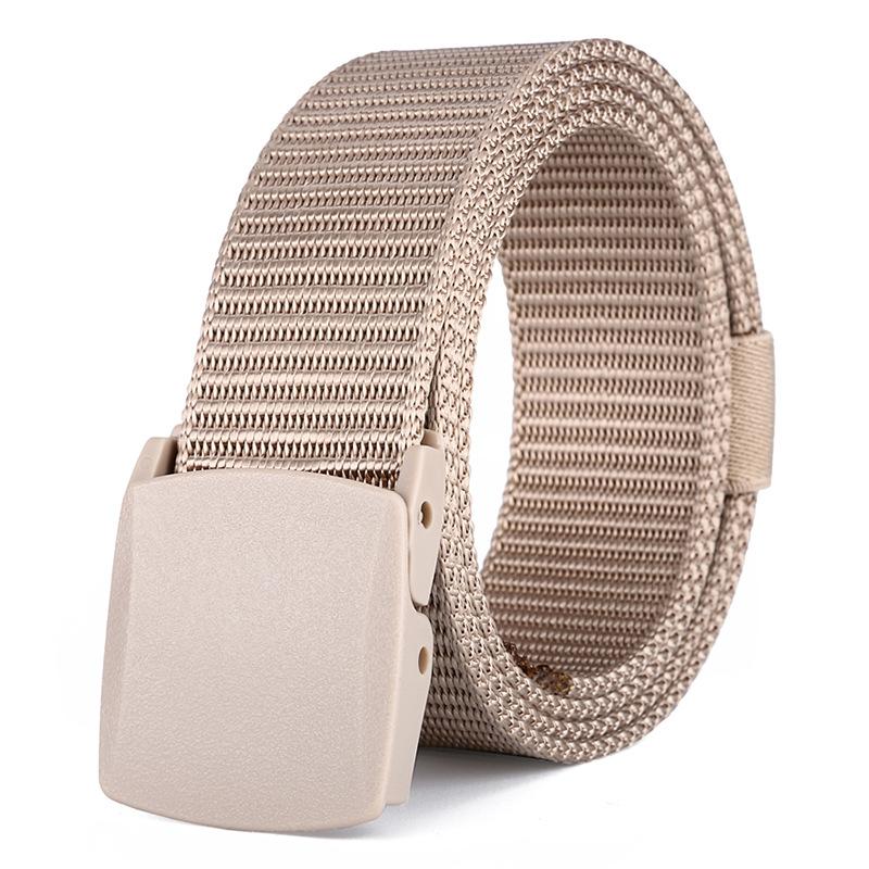 Custom Logo Outdoor Camping Army Cheap Price High Quality Nylon Webbing Canvas Military Tactical Belt With Plastic Buckle