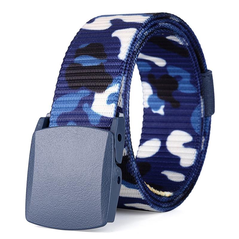 Factory direct Heavy Duty wholesale casual canvas webbing military nylon belt with plastic buckle