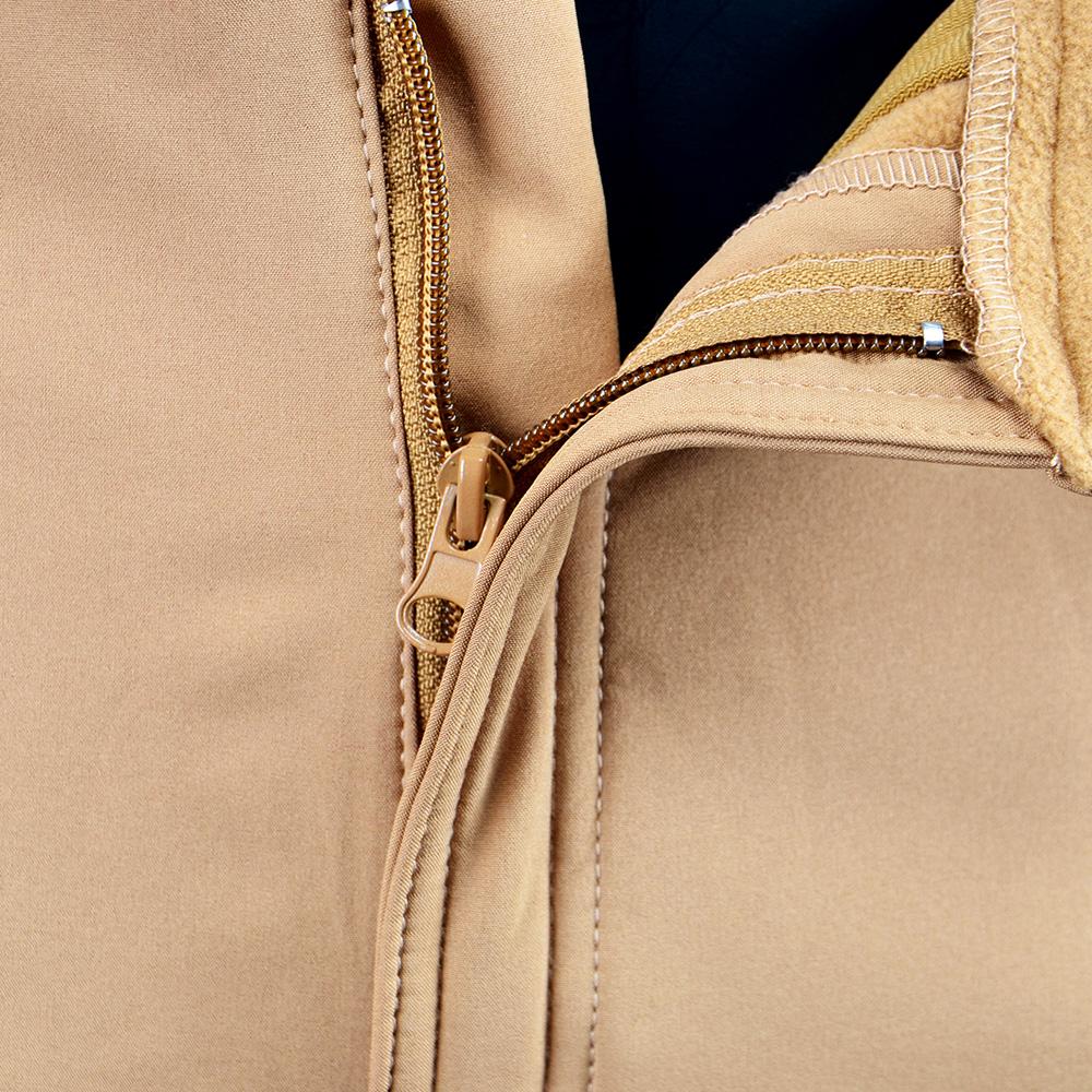 Khaki Outdoor Tactical Casual Men's Winter Fleece Pants