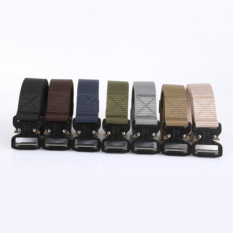 Men/Women Tactical Belt Military Style Nylon Web Belt with Heavy-Duty Quick-Release Metal Buckle