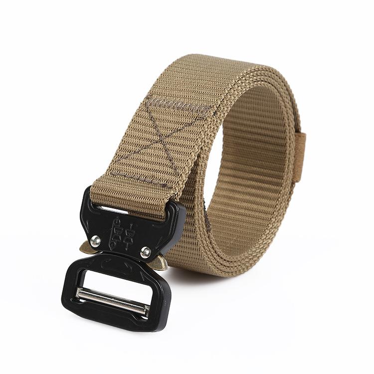 Men/Women Tactical Belt Military Style Nylon Web Belt with Heavy-Duty Quick-Release Metal Buckle