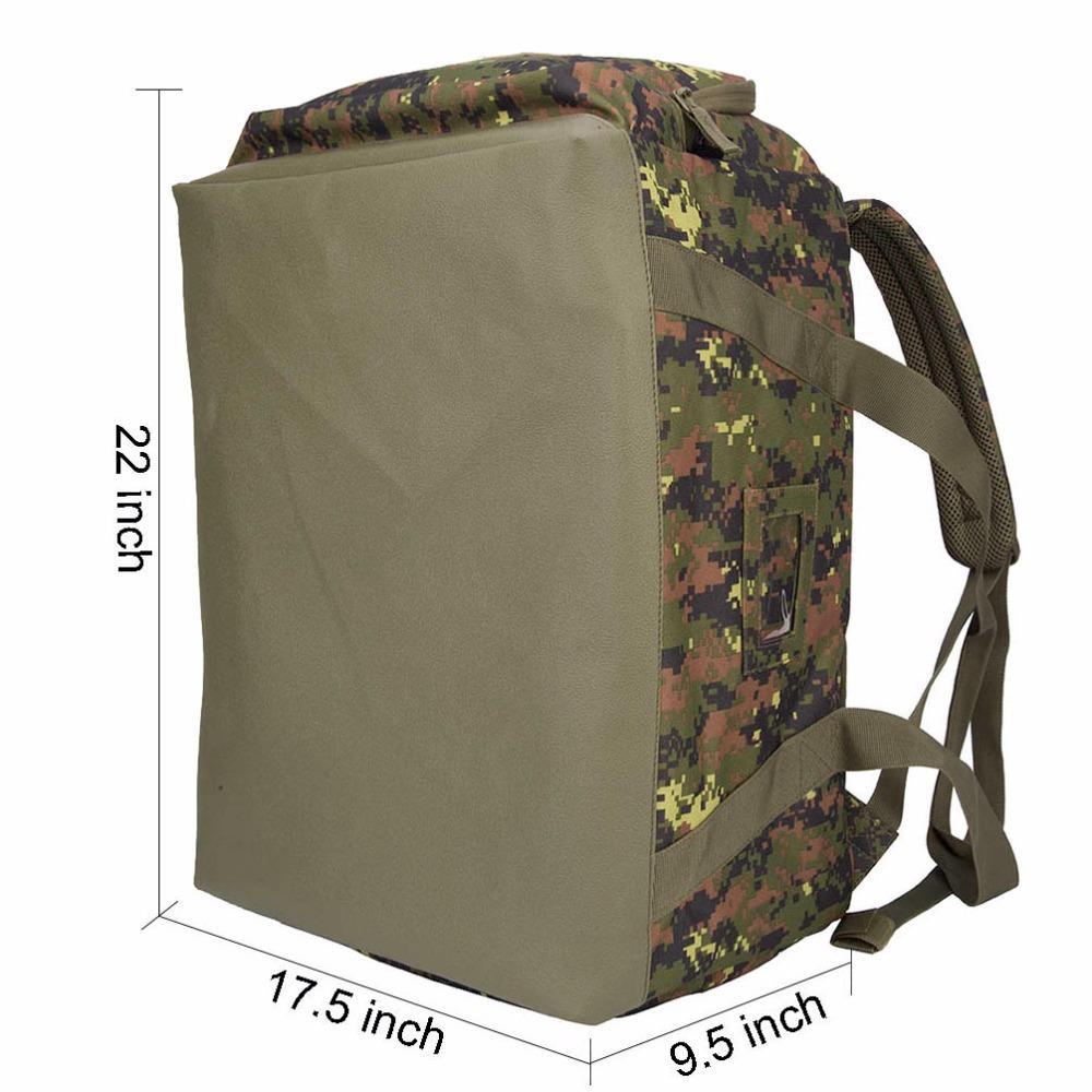 Custom waterproof travel bag backpack army