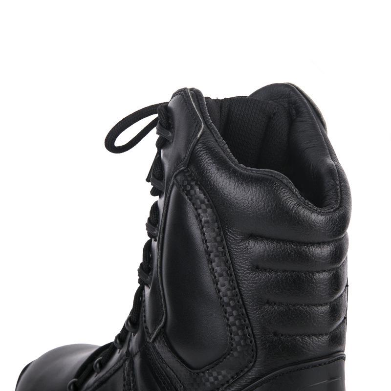 Black Genuine Leather Shoes Army Boots Online Army Boots Deserttactical Bootsflat Grip Sole Ankle Army Boots For Women And Men