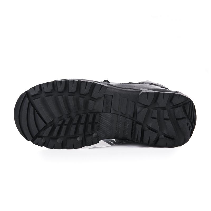 Black Genuine Leather Shoes Army Boots Online Army Boots Deserttactical Bootsflat Grip Sole Ankle Army Boots For Women And Men