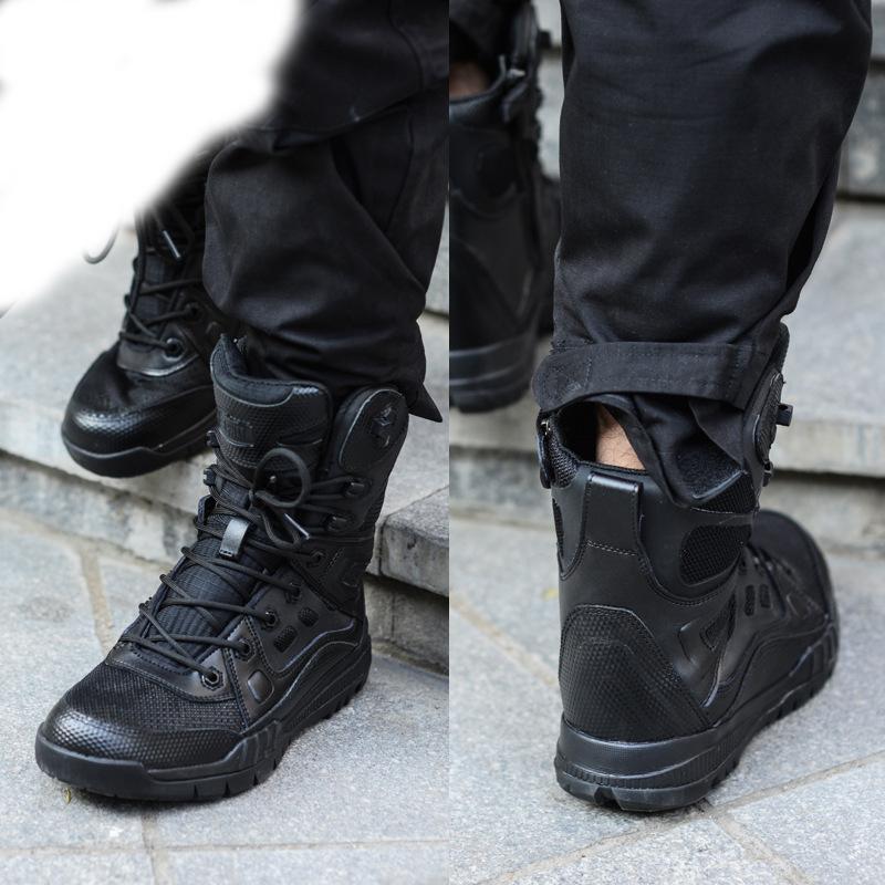 Force Military Boots Men's Tactical Shoes /Combat Genuine Leather Army Sapatos Camping/ Waterproof Sport Wear ZD050