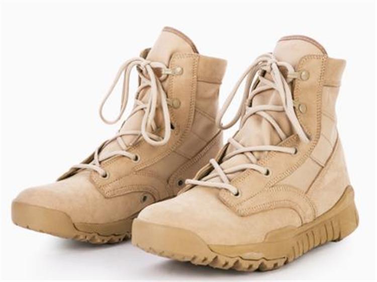 Good Quality Black Combat Boots Military Men Cow Leather Suede Rubber Sole Special Troops Army Black Leather Army Tactical Boots