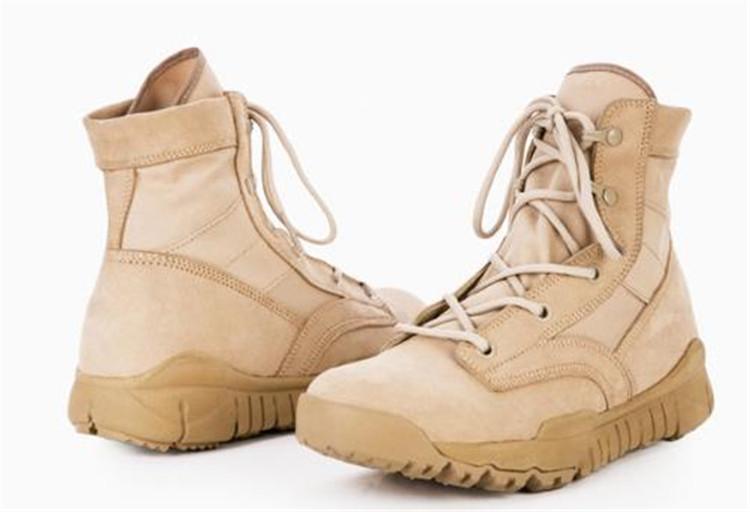 Good Quality Black Combat Boots Military Men Cow Leather Suede Rubber Sole Special Troops Army Black Leather Army Tactical Boots