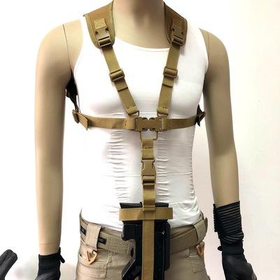 Multicam camouflage molle durable leg drop military pistol holster handgun Restraint Kit with Adjustable Strap  safety rope