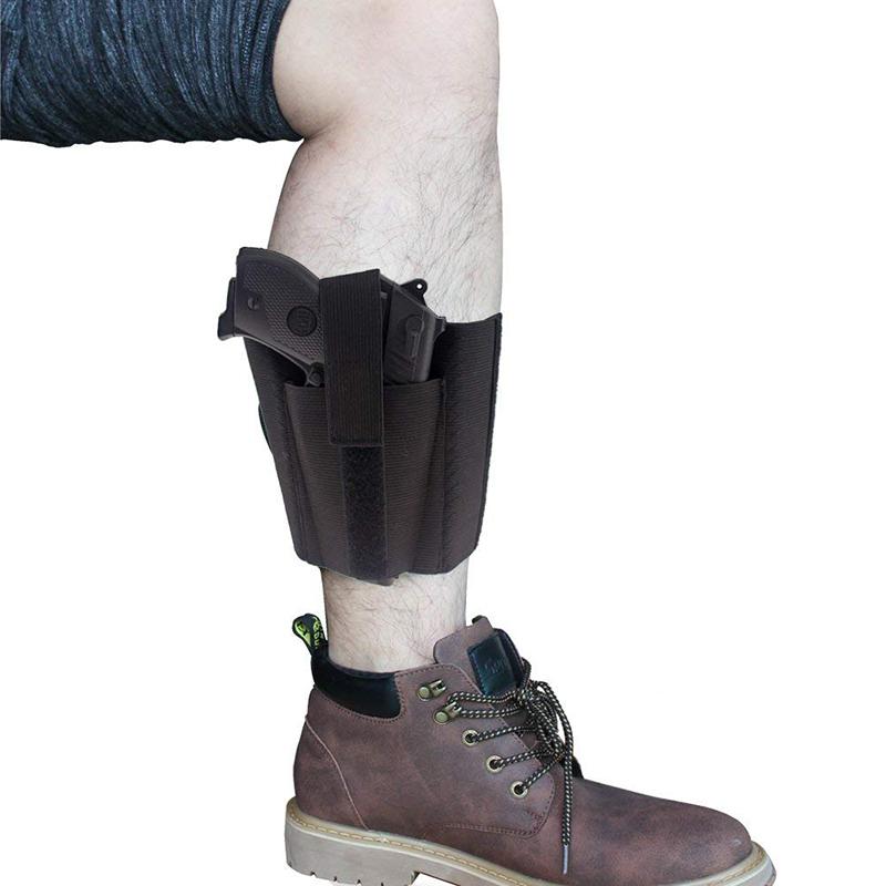Concealed Carry Non-slip Neoprene Kydex Ankle Holster With Magazine Pocket