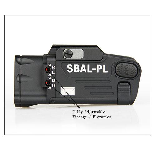 HK15-0080 500 lumens weapon flashlight with red laser