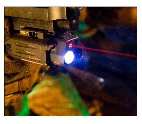 HK15-0087 DBAL-PL flashlight with red laser and IR illuminator