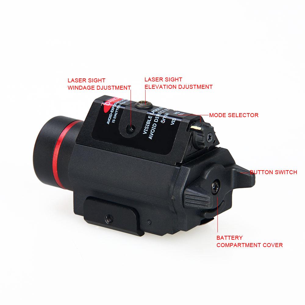 HK15-0096 180 lumens weapon light with green laser mil-std 1913 rail gun light for rifle