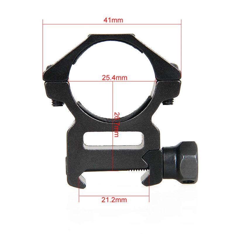 HK24-0120B Tactical Scope mount Airsfot scope mounts 25.4mm with bubble level fits 21.2 mm Rail for hunting