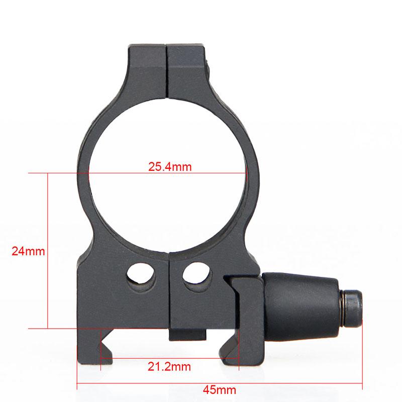 HK24-0146  Military Hunting Airsoft Rifle Scope Mount Double Rings Mount Tactical Rifle Scope Mount for 21.2mm Rail
