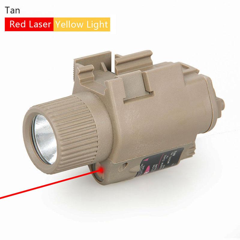 M6 Tactical LED Flashlight with Red Laser Sight HK15-0003R